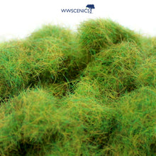 Load image into Gallery viewer, WWScenics 6mm Spring Static Grass for miniature wargaming terrain and model railway scenery with fresh green fibers