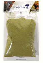 Load image into Gallery viewer, WWScenics 1mm Wild Meadow Static Grass 50g pack with fine natural green and earthy tones for realistic miniature terrain and diorama detailing
