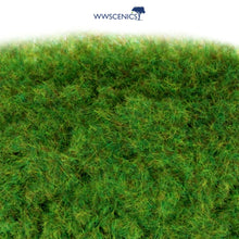 Load image into Gallery viewer, WWScenics 2mm Summer Static Grass vibrant green fine fibre for miniature wargaming terrain dioramas and model railway scenery
