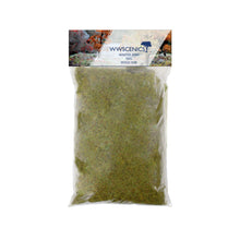 Load image into Gallery viewer, WWScenics 2mm Winter Static Grass in 100g pack for realistic winter terrain basing with soft green and straw hues for wargaming, dioramas, and model railways
