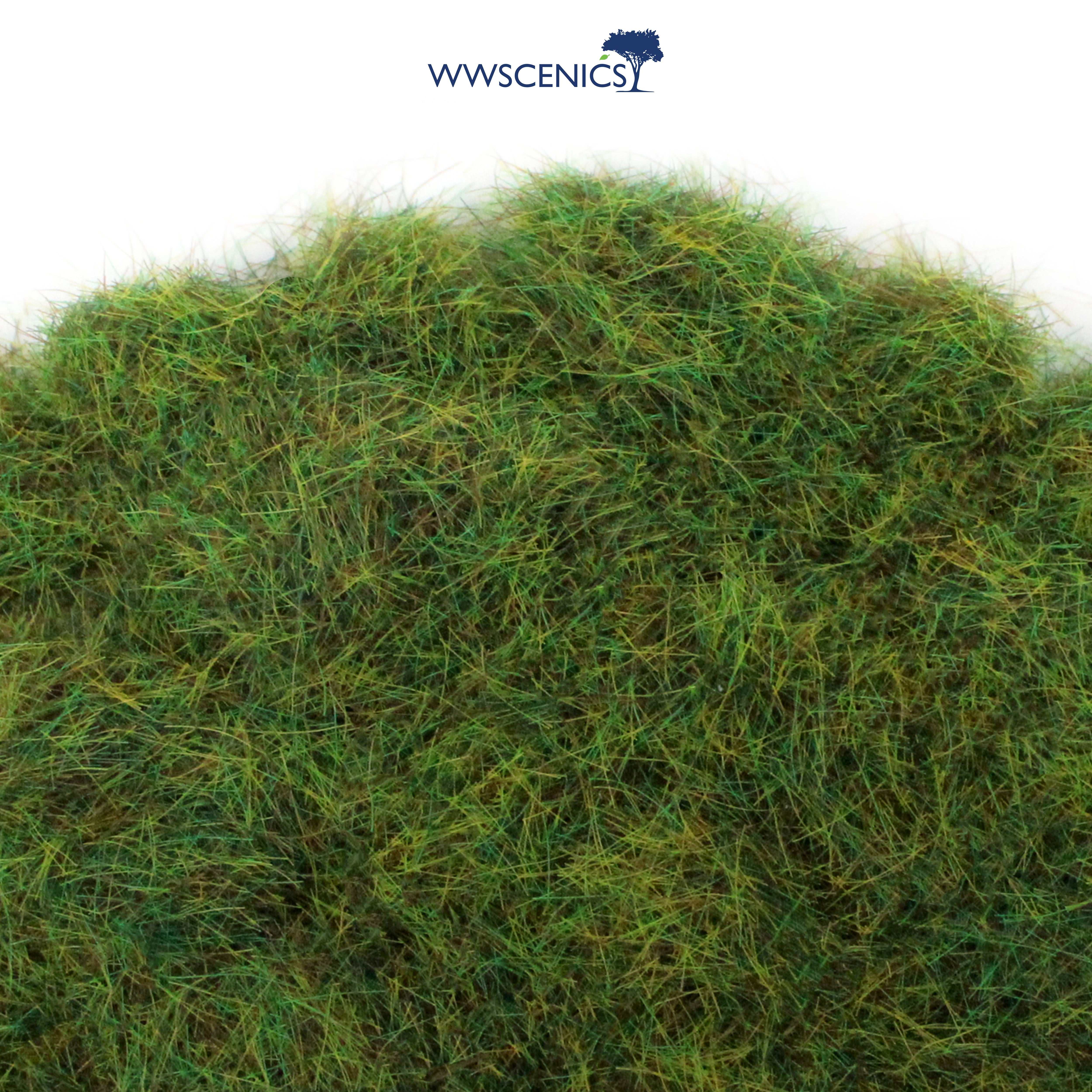 WWScenics 6mm Summer Static Grass - Fine Detailing for Vibrant Terrain