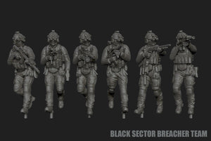 28mm Modern GUNSLINGER: Black Sector GIG 'Breacher Team'