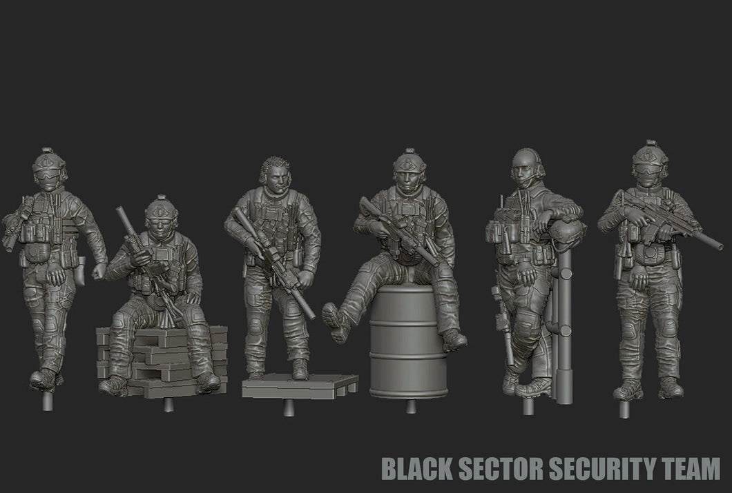 28mm Modern GUNSLINGER: Black Sector GIG 'Security Team'