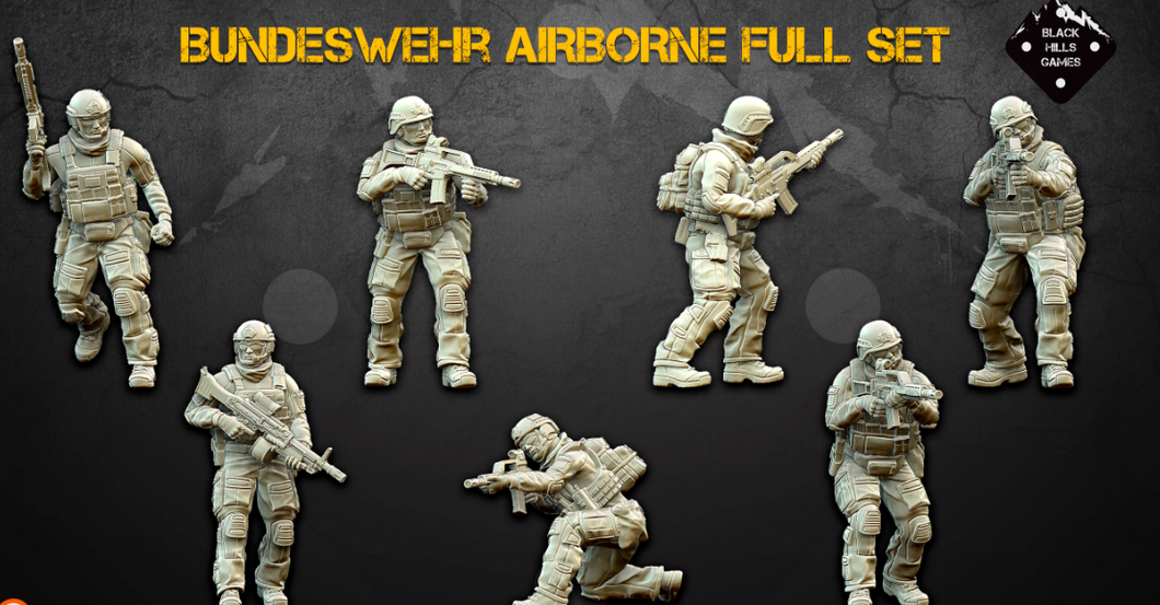 28mm Modern Bundeswehr Airborne Full Set