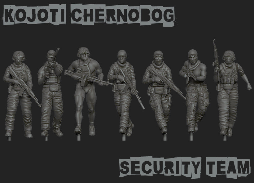 28mm Modern GUNSLINGER: Kojoti Chernobog 'Security Team'