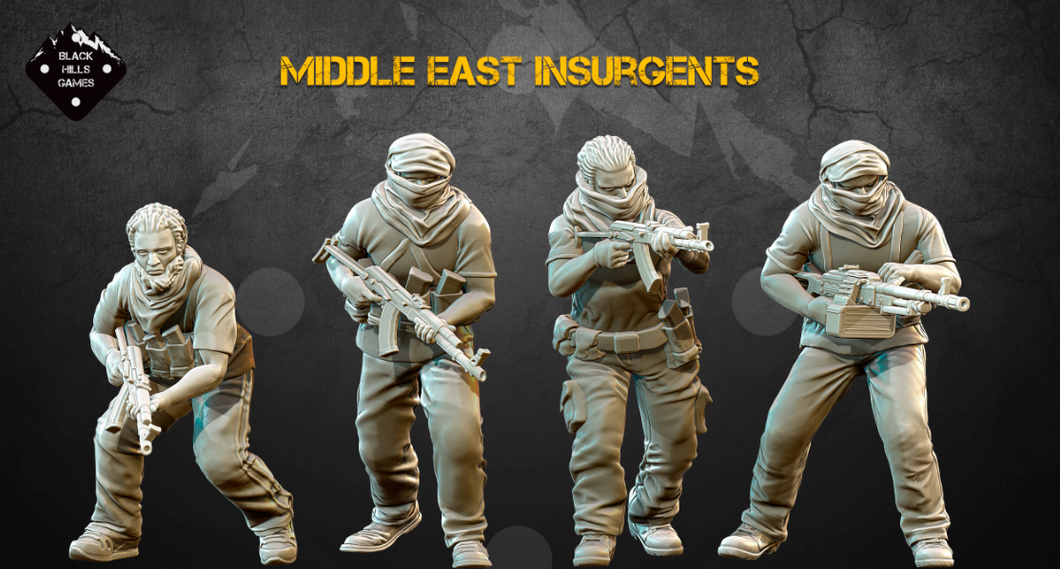 28mm Modern Middle East Insurgents