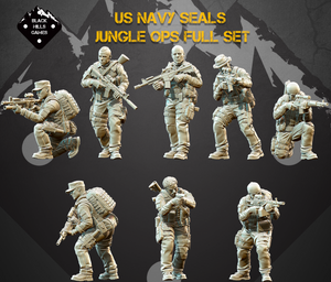 28mm Modern US Navy Seals Jungle Ops Full Set