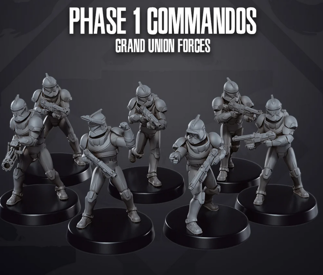 32mm Republic Troopers Phase 1 commandos