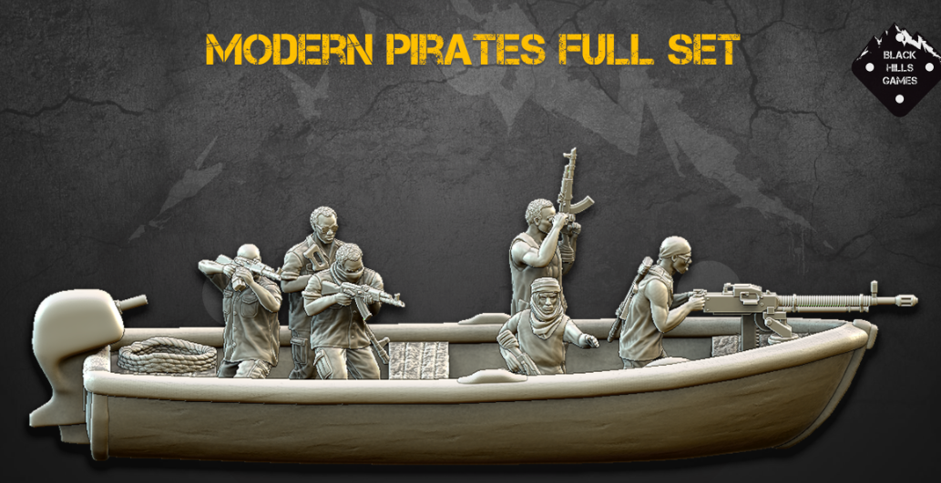 28mm Modern Pirates Full Set