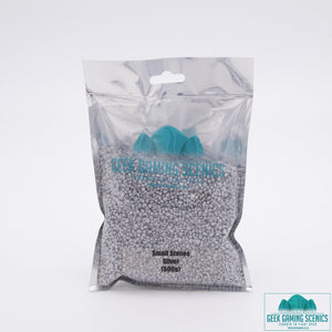 Small Stones 2-3 mm silver (500 g)-Geek Gaming